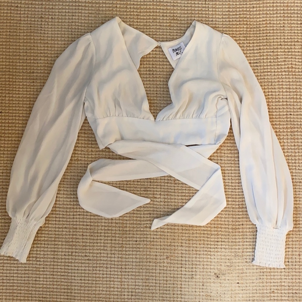 Cropped Low Cut Blouse